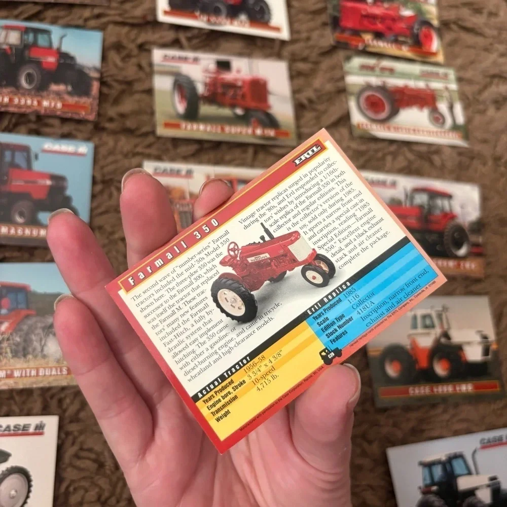 Ertl Harvest Heritage Trading Cards Case Corp Tractor Farming Agriculture